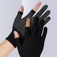 thumbnail image 5 of KRONDO Thermal Winter Gloves Summer UV Protection Driving Gloves Women, 1 Pair Half Finger Sunblock Glove, Non Slip Hiking Hand Warm - Ice Fishing Glove, 5 of 8