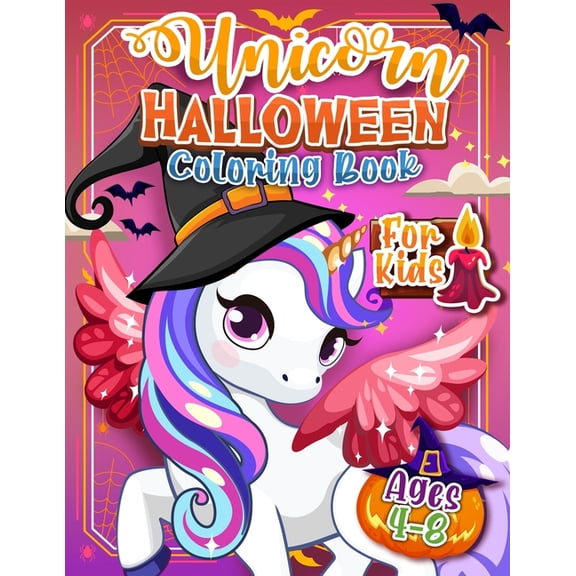 Unicorn Coloring - Halloween Edition, (Paperback)