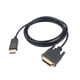 thumbnail image 4 of Câble adaptateur DisplayPort mâle vers DVI mâle 1,8 m, convertisseur DP vers DVI 1080p, compatible DisplayPort 1.1a, 4 of 4