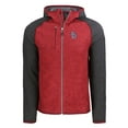 thumbnail image 2 of Men's Cutter & Buck Heather Charcoal/Red St. Louis Cardinals Mainsail Full-Zip Hooded Jacket, 2 of 3