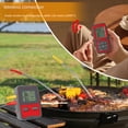 thumbnail image 2 of Termómetro de Carne Inalámbrico para Asar y Ahumar con Cuatro Sondas para Carne Temporizador de Cocina Termómetro Digital para Cocinar Alimentos, 2 of 5