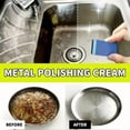 thumbnail image 6 of Stainless Steel Cleaner Paste Kit with Sponge, Heavy Duty Cookware & Pot Bottom Scrub, Degreaser for Stove, Sink, Pan, Removes Burnt On Grease, Grime, Rust, Black Stains, Restores Shine, 6 of 9
