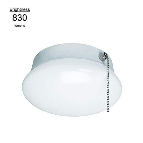 7 In Bright White Led Ceiling Round Flushmount Easy Light With Pull Chain Canada - How To Replace A Pull Chain Ceiling Light Fixture