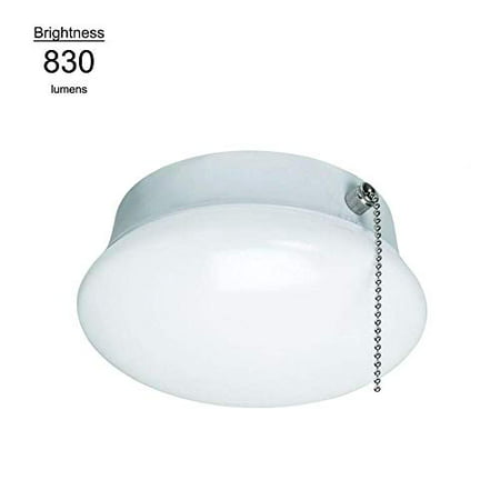 7 In Bright White Led Ceiling Round, Ceiling Mount Light With Pull Chain