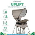 thumbnail image 4 of Go With Me Uplift Deluxe Portable High Chair with Canopy - Sandstone (Unisex), 4 of 9