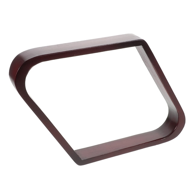 OUNONA Home Entertainment Dark Red Wood Pool Table Triangle Rack 1Pcs 11.4x8.3x1.2in