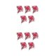 thumbnail image 2 of Flores artificiales Bewildely 5 piezas larga duración decoración del hogar flor falsa rojo brillante 2Conjunto, 2 of 6