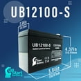 4x Pack Neuton Mowers CE5 Battery Replacement UB12100S Universal