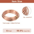 thumbnail image 4 of Uxcell Soft Copper Wire (6 Gauge, 19.5 FT), 99.9% Pure Bare Copper Wire for Crafts, 4 of 7