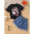 thumbnail image 1 of JUSTA GIRLWHO LOVES CATS LITTLE GIRL PATTERN GIRLS T-SHIRT - SOFT POLYESTER BLEND, SHORT SLEEVES, ROUND NECK - CASUAL FASHION CUTE COMFORTABLE PULLOVER FIT Youngsters - PERFECT CHOICE for SPRING, SUM, 1 of 6