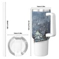 thumbnail image 4 of KLL Watercolor Winter Landscape For Christmas Print 40oz Stainless Steel Insulated Car Cup Coffee Mug with Spillproof Lid - Keep Your Drink Hot or Cold on the Go, 4 of 8