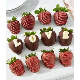 From You Flowers - Pink Swizzled Chocolate-Covered Strawberries