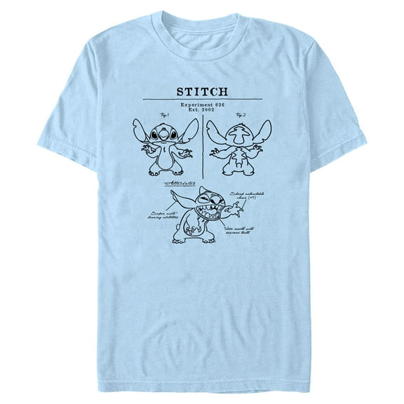 Mens Lilo & Stitch Attributes of Stitch T Shirt