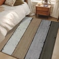 thumbnail image 4 of 3'x5' Area Rugs, Brown Wood Grain Indoor Outdoor Area Rug for Living Room Bedroom, Vintage Grey Stripe Gradient Grain Washable Bathroom Rugs Kitchen Floor Carpet Mats Home Decor Aesthetic, 4 of 8
