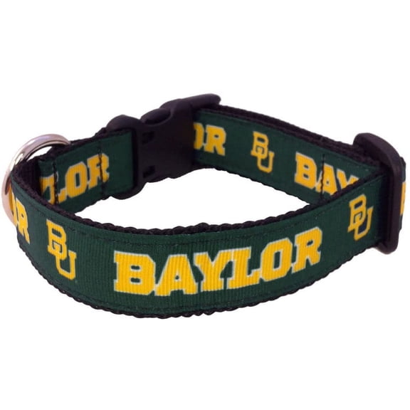 Baylor Brand New Pet Dog Collar(X-Small), Official Bears Logo/Colors