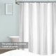 thumbnail image 4 of Cortina de ducha impermeable para baño, cortinas de baño a prueba de moho, tela de poliéster monocro Tomshoo  Blanco/180cm * 220cm, 4 of 7