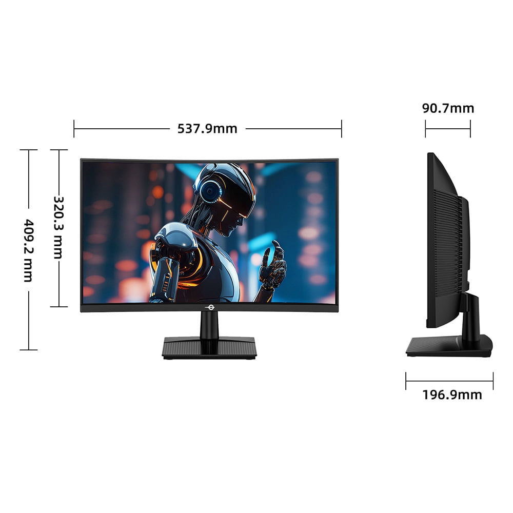 C24A1H Gaming Monitor - 240Hz 1ms MPRT Curved Design, FHD Resolution, HDR10 Support, 10 Scenario Modes, Low Blue Light Technology-Titan Army