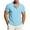 X127-Light Blue, variant on Neewe Men's Muscle Slim Henley Shirts Crewneck Longline T-Shirt Gym Workout Athletic Shirt Tees with Button