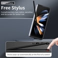 thumbnail image 5 of for Samsung Galaxy Z Fold 4 5G Case with S Pen Slot & S Pen, Luxury Ultra Slim Thin Matte PC Shockproof Protective Phone Case Cover for Samsung Galaxy Z Fold 4 5G - Black, 5 of 7