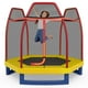thumbnail image 3 of Costway Trampolín infantil de 2,13 m con red de seguridad, colchón de resorte y lona de salto, color naranja, 3 of 3