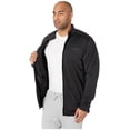 thumbnail image 4 of adidas Big & Tall Essentials 3-Stripe Tricot Track Jacket Black/Black, 4 of 4