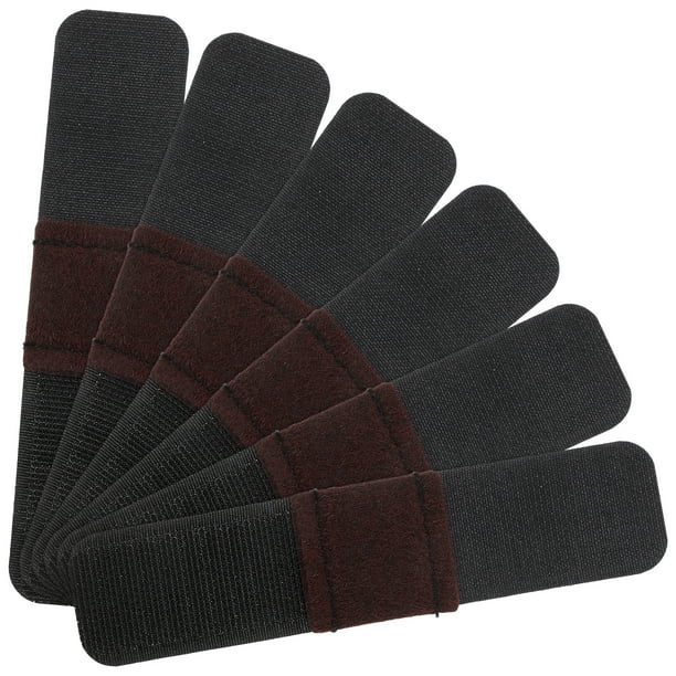 6 almohadillas de fieltro para muebles con cierres de velcro, protectores de tubos para deslizadores de suelo de sillas