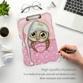 thumbnail image 5 of FMSHPON Cute Owl Clipboard Hardboard Wood Nursing Clip Board and Pull for Standard A4 Letter 13x9 inches, 5 of 7