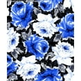 thumbnail image 6 of Chiffon Printed Mid Summer Night Floral Rose Sheer Fabric for Dresses & DIY Decor (BLACK/GREY/YELLOW, HalfaYard), 6 of 6