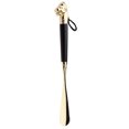 thumbnail image 2 of Retro Lion Head Long Metal Shoehorn Black Wood Handle Shoe Lifter Cuchara 32cm Sunnimix Cuerno de zapato de metal de mango largo, 2 of 8
