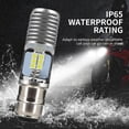 thumbnail image 4 of 1Pcs H4 LED BA20D P15D Headlight 2835 12SMD 6000K White Hi-Lo Lamp Motor Scooter Running Fog Light, 4 of 8