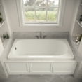 thumbnail image 3 of Streamline N-4240-733-BNK 66 in. x 34 in. Acrylic Soaking Drop-In Bathtub in Glossy White, With External Drain in Brushed Nickel, 3 of 13