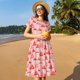 thumbnail image 4 of Disketp Cute Mushroom1 para Vestido de Manga Corta para Mujeres, Vestidos de Verano para Mujeres, Casual y Holgado para la Playa, 4 of 6