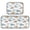 Watercolor Airplane Pattern, variant on 2-Piece Kitchen Mat Set Non Slip Washable Floor Mats Decorative Rugs for Kitchen Sink Laundry Pastel Colors Stars Pattern