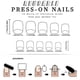 thumbnail image 3 of Press on Nail French Tip Square Nail Tips Fake Nail with Designs Artificial Acrylic Nail Full Cover Acrylic False Nail, 3 of 4