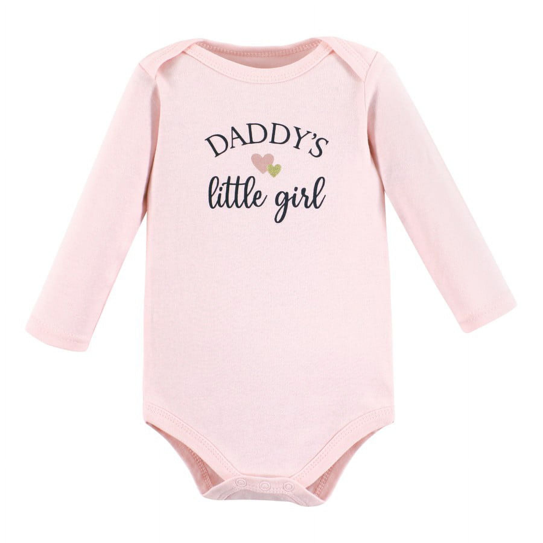 Hudson Baby Cotton Long-Sleeve Bodysuits, 3-Pack, Newborn- 24 Months