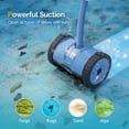 thumbnail image 2 of (2025 Upgrade) VINGLI Pool Vacuum Suction-Side Pool Cleaner Automatic Sweeper for Inground Swimming Pool,Powerful Suction to Climbs Walls,with 39.6ft Tangle Free Hose (Memory Blue&Gray), 2 of 9