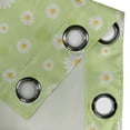 thumbnail image 4 of Ambesonne Yellow and Green Grommet Curtain, Spring Daisy, 50" x 72", Pistachio Green Marigold, 4 of 6