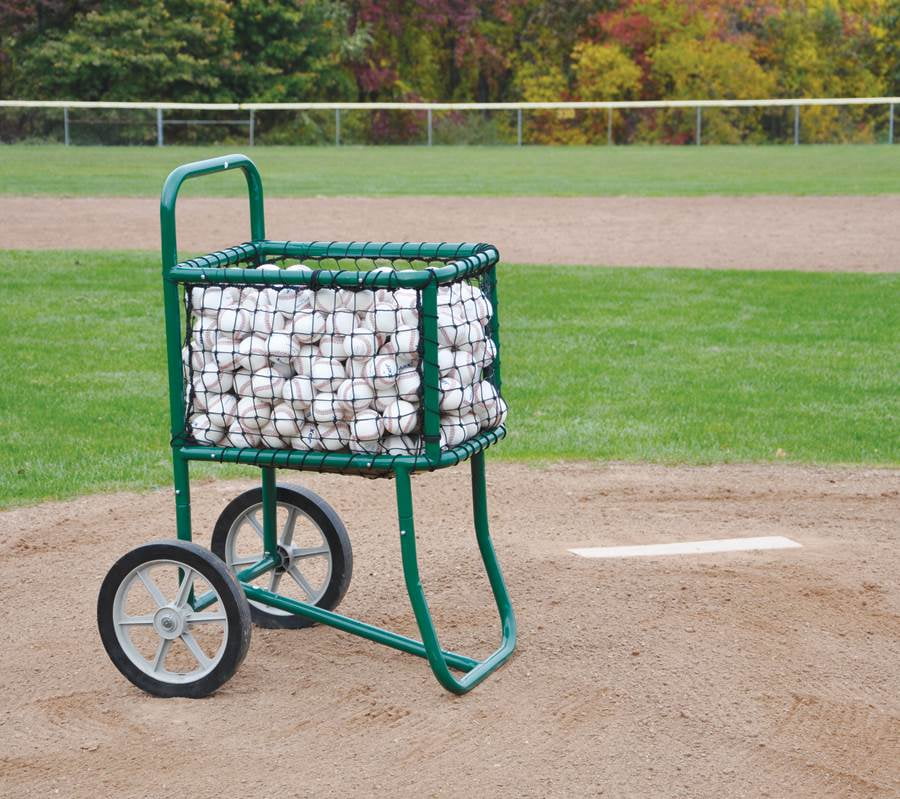 Baseball Cart with Wheels in Green
