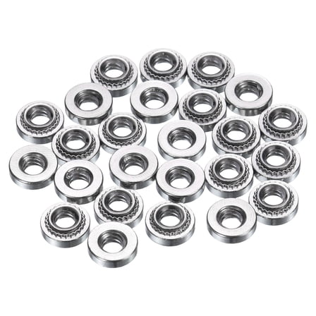 25Pcs Self-Clinching Nuts, #6-32 x 0.11" 304 Stainless Steel Rivet Fastener