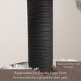 thumbnail image 6 of PetPals 50"H 4-Lvl Cat Tree with 3 Handwoven Basket Perches, Paper Rope Scratching Posts. Grey, 6 of 9