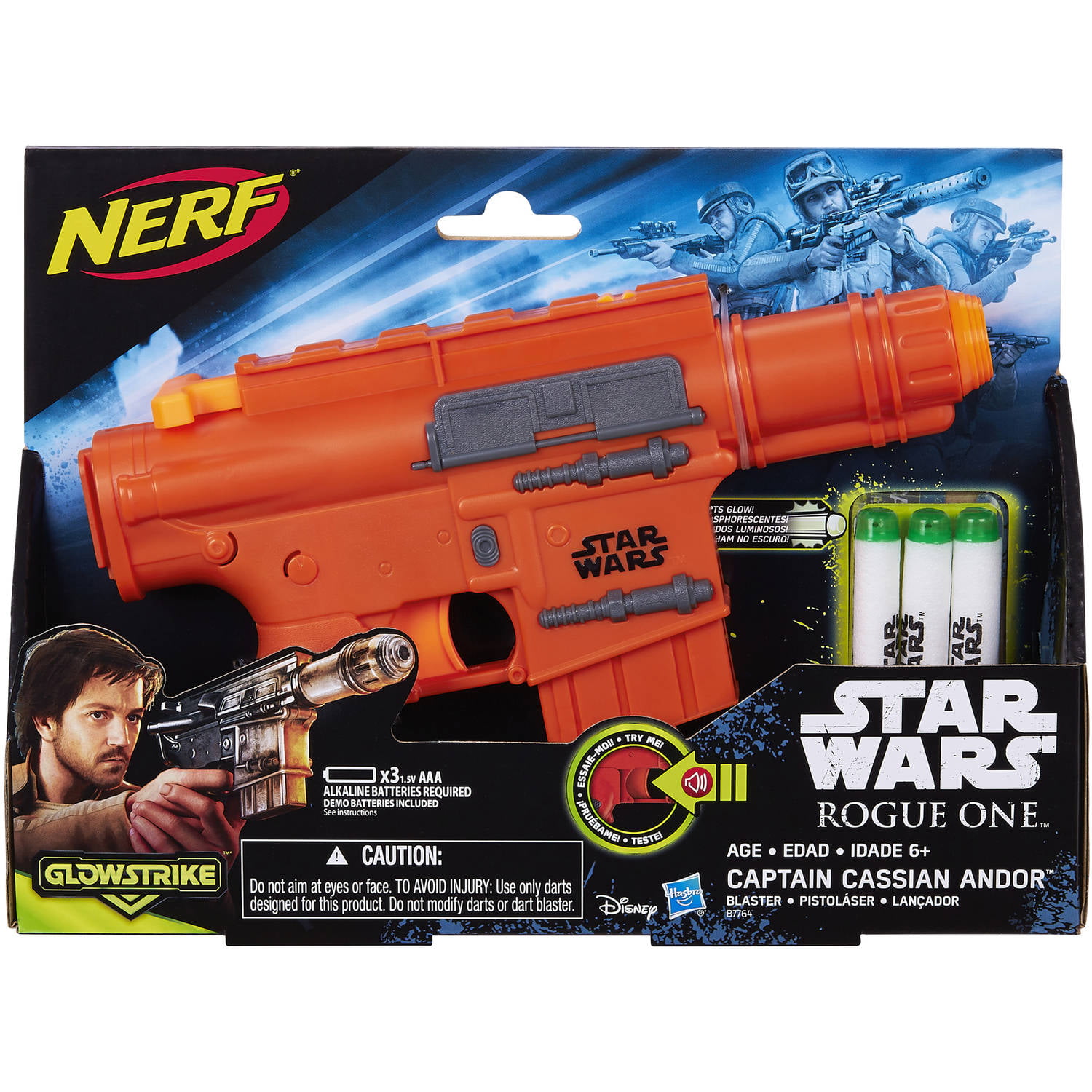 Star Wars Rogue One Nerf Gun Blaster Captain Cassian Andor Eadu Deluxe Blaster 