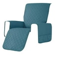 thumbnail image 1 of Liquidation! Housse de Fauteuil Inclinable Réversible avec Poches Latérales Protecteur Lavable avec Sangles Élastiques pour Enfants Chien Bleu Clair, 1 of 9