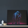 thumbnail image 3 of Lsque Futuristic Purple Panther Print Wall Art – Decorative Picture for Living Room, Bedroom, and Office (Horizontal), 3 of 6