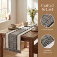 thumbnail image 4 of Table Runner for Kitchen Decor Birthday Decorations, Long Kitchen Runner with Tassel for Kitchen and Dining Table Decoration Black 11.8x70.9inch, 4 of 6