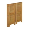 thumbnail image 5 of Regency Flip Flop 28 in 2 Shelf High Folding, No Tools Assembly, Solid, Wood Bookcase- Medium Oak, 5 of 7