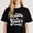Black-3, variant on Inspirational Quote Graphic for Adults Created in Gods Image Casual Tee print T Shirt