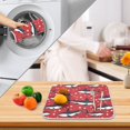 thumbnail image 4 of Ryvnso Stars Sharks Dish Drying Mat for Kitchen Countertop 16x18 Small Dish Pad Drainer Rack Dish Sink Mats, 4 of 7