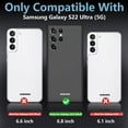 thumbnail image 2 of for Samsung Galaxy S22 Ultra Case Waterproof, Built in Screen Protector 360Ã‚° Full Body Heavy Duty Shockproof IP68 Waterproof Galaxy S22 Ultra Case for Samsung S22 Ultra 5G 6.8 inch Black, 2 of 7