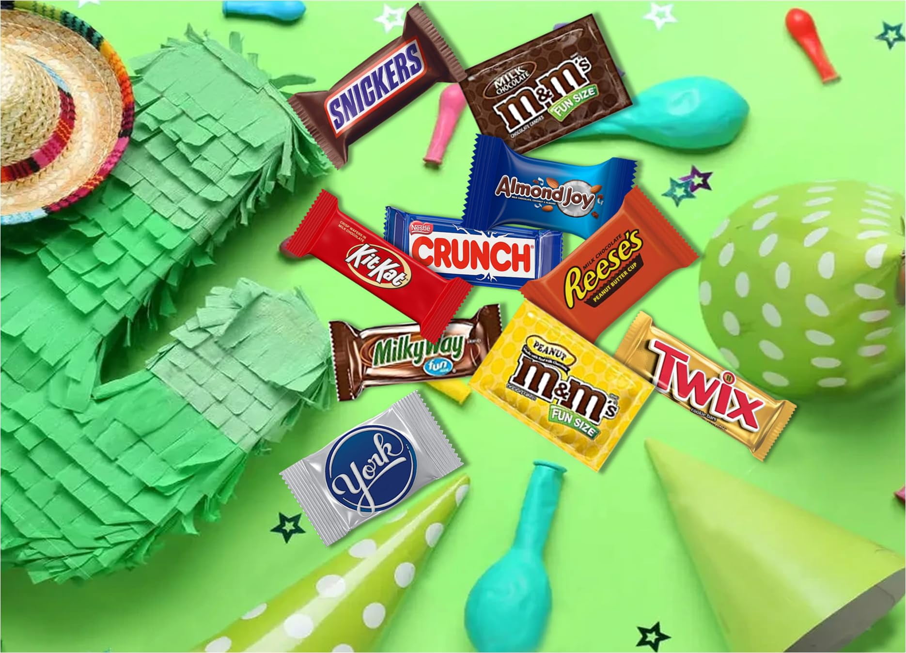 CANDYMAN Chocolate Candy Variety Pack - Fun & Mini Size Individually Wrapped Treats, 3 Pound Bag