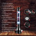 thumbnail image 3 of Linterna multifuncional, luz solar recargable, martillo de seguridad, luz exterior fuerte, martillo de escape de emergencia para automóvil con alarma, iluminación exterior (, 3 of 5